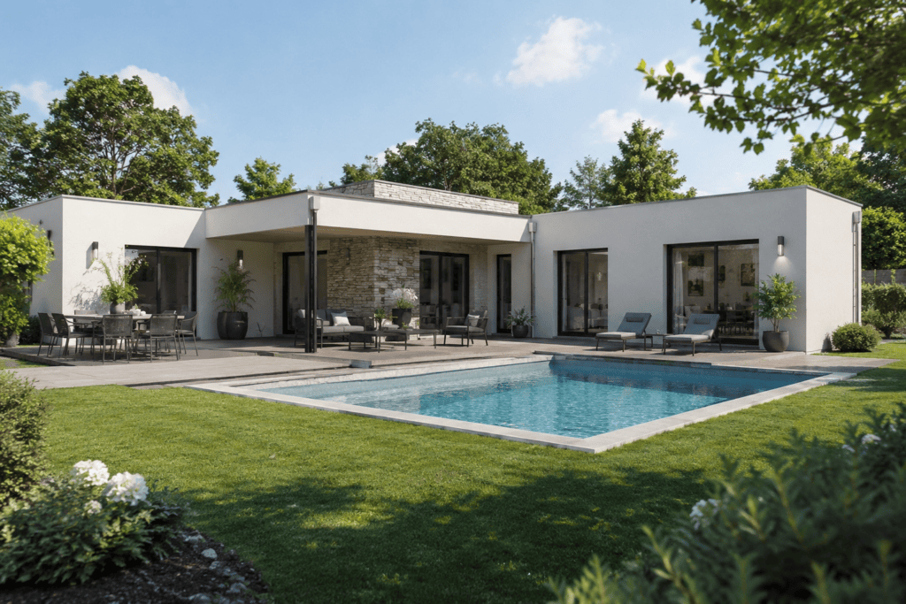 Terrain + Maison Contemporaine à Balma (31130) – Villa 130 m² terrain de 1250 m² – À partir de 849 900 €