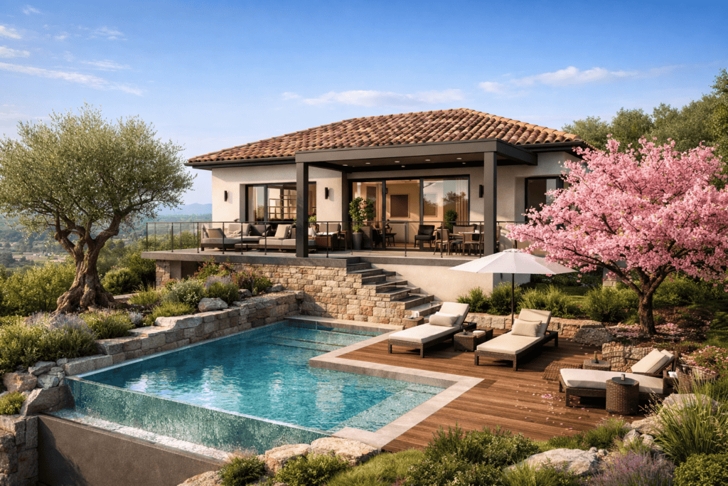 Maison neuve 115 m² + Terrain 900 m² à Corronsac (31450) – À partir de 458 900 € | Constructions du Midi | Haute‑Garonne (31)