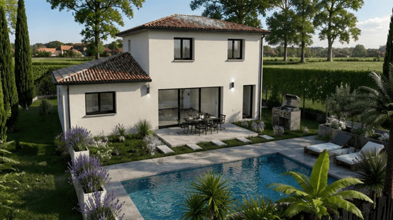 TERRAIN + MAISON DE 113 M2 A PUYGOUZON