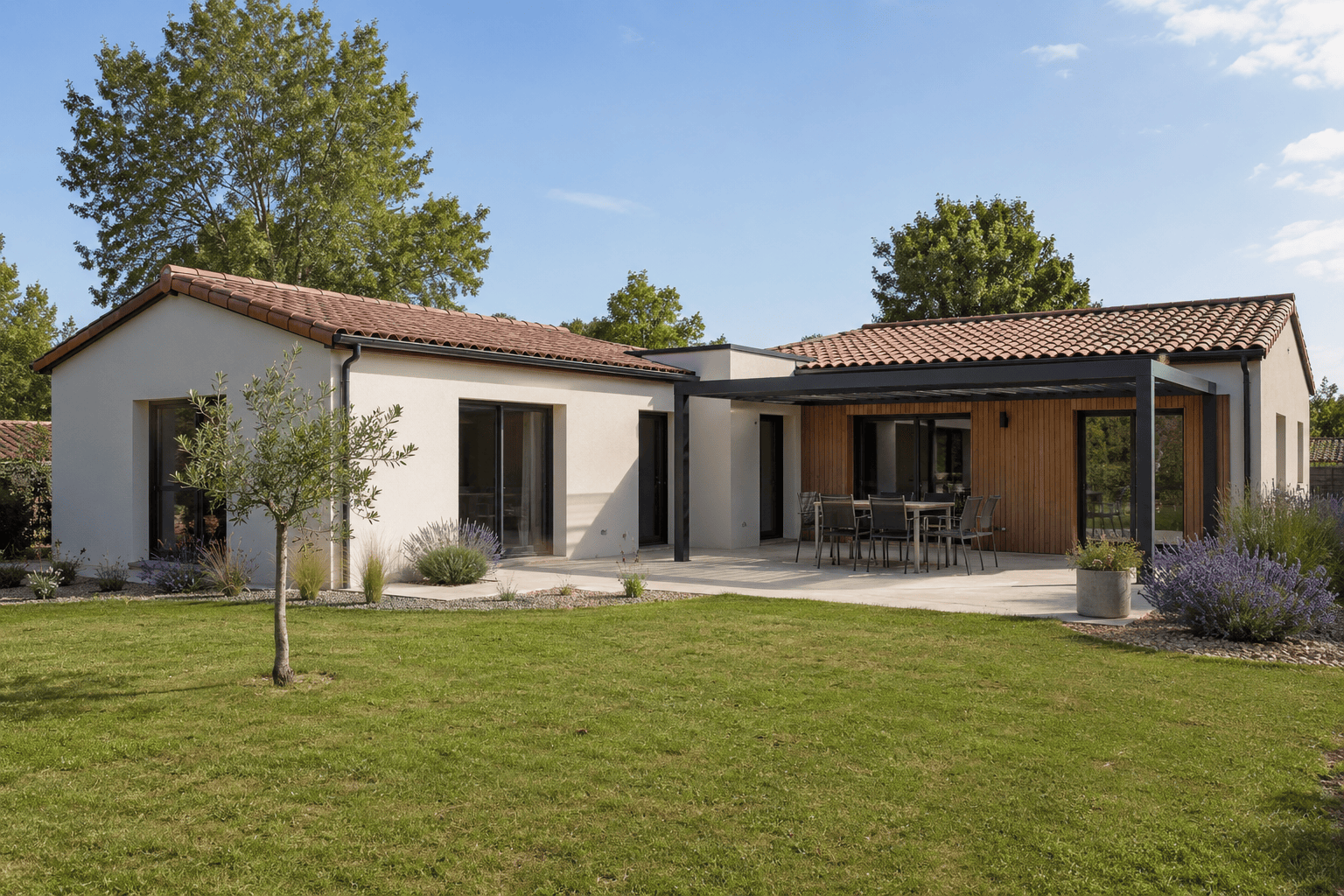2026 08 27 01 maison A exterieur plain pied 100m2 contemporaine