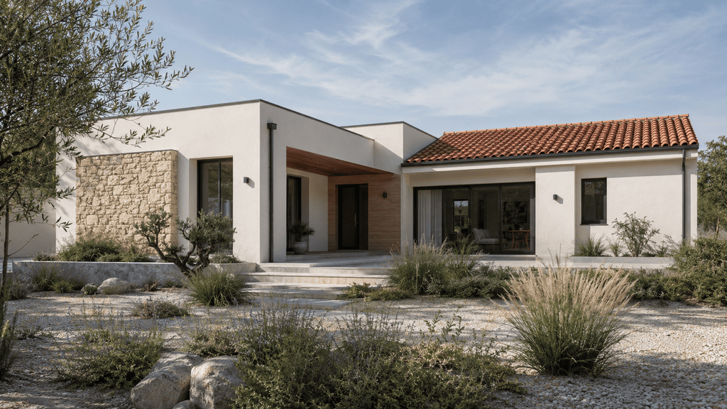 2026 08 28 01 maison A exterieur plain pied 130m2 contemporaine