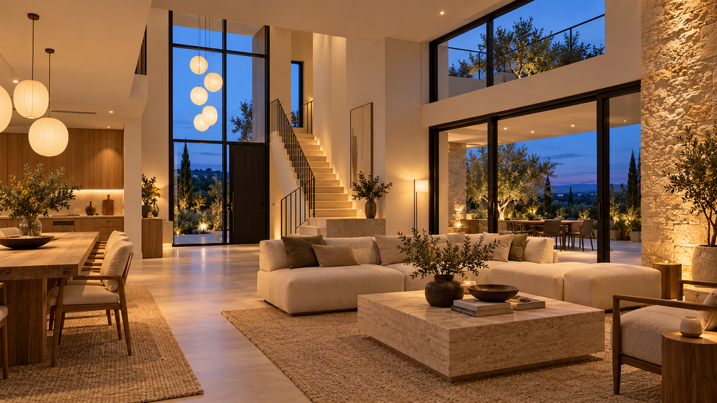 2026 10 10 06 maison C interieur espace de vie entree double hauteur